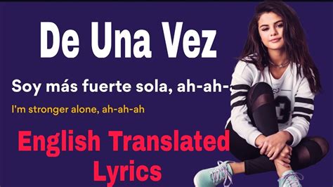 de una vez lyrics|una vez lyrics english.